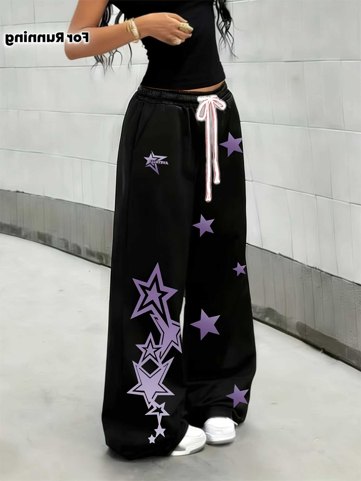 New Black Star 2026 Printed Fashionable Pants 3D Men's and Women's Elastic DrAWstring Waist Pants Y2K Running Streetwear D260916