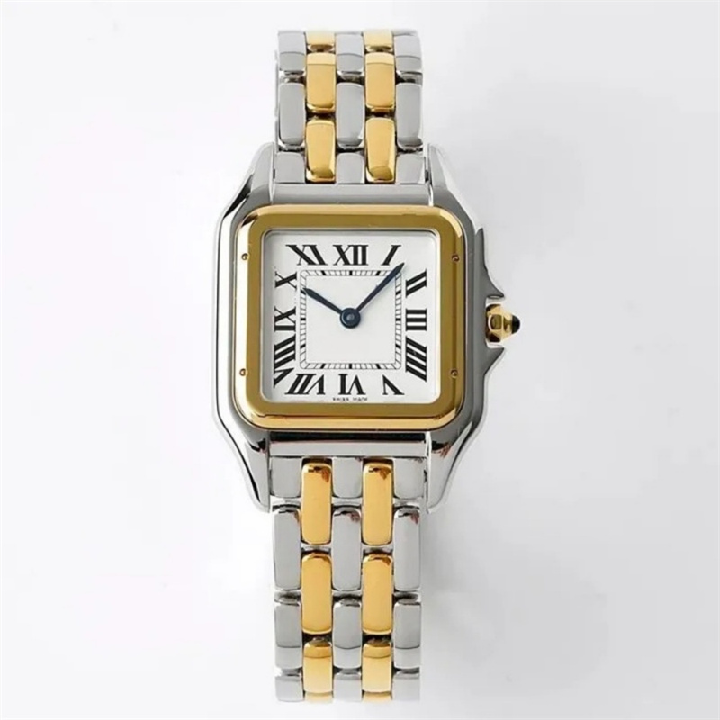 U1 Top AAA Grade New Fashion Tank Woman Square Gold Watch Casual Lady Quartz Panthera de G Factory Watches 316L Stainless Steel Ultra Thin Clock Ban