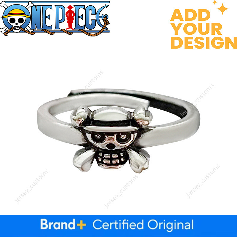 One Piece Vintage Personality Skull Cross-Border Jewelry Women's Open Niche 925 Silver Ring