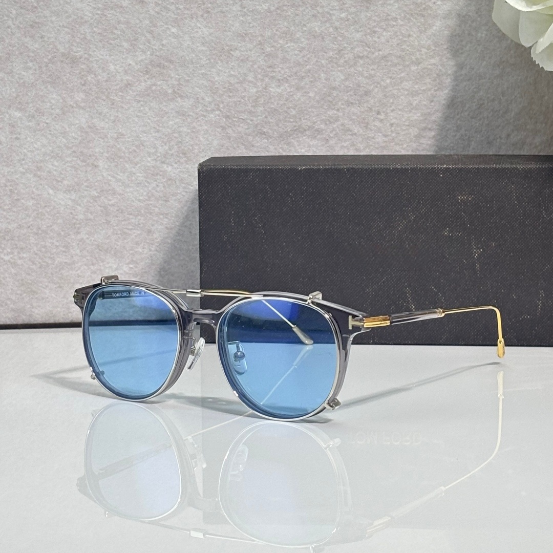 Unisex Round Acetate & Metal Mixed Sunglasses Black Gold Clear Grey Gold Tortoise Gold Frame T Shape Metal Decor UV400 Multi Lens Color Luxury Men W