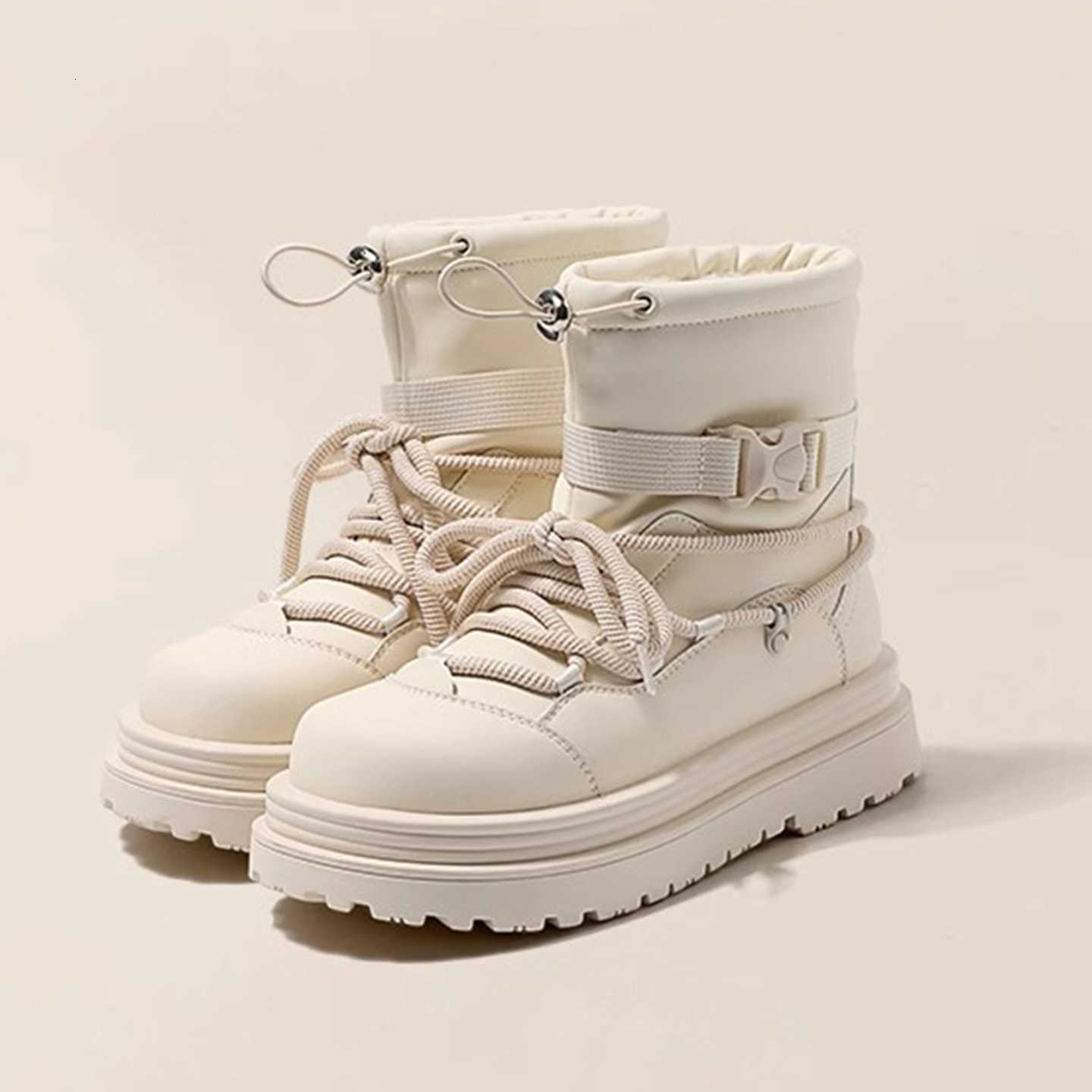 for Thick boots soled snow women in winter 2025 with thick fleece and versatile warmth and anti slip features D260916
