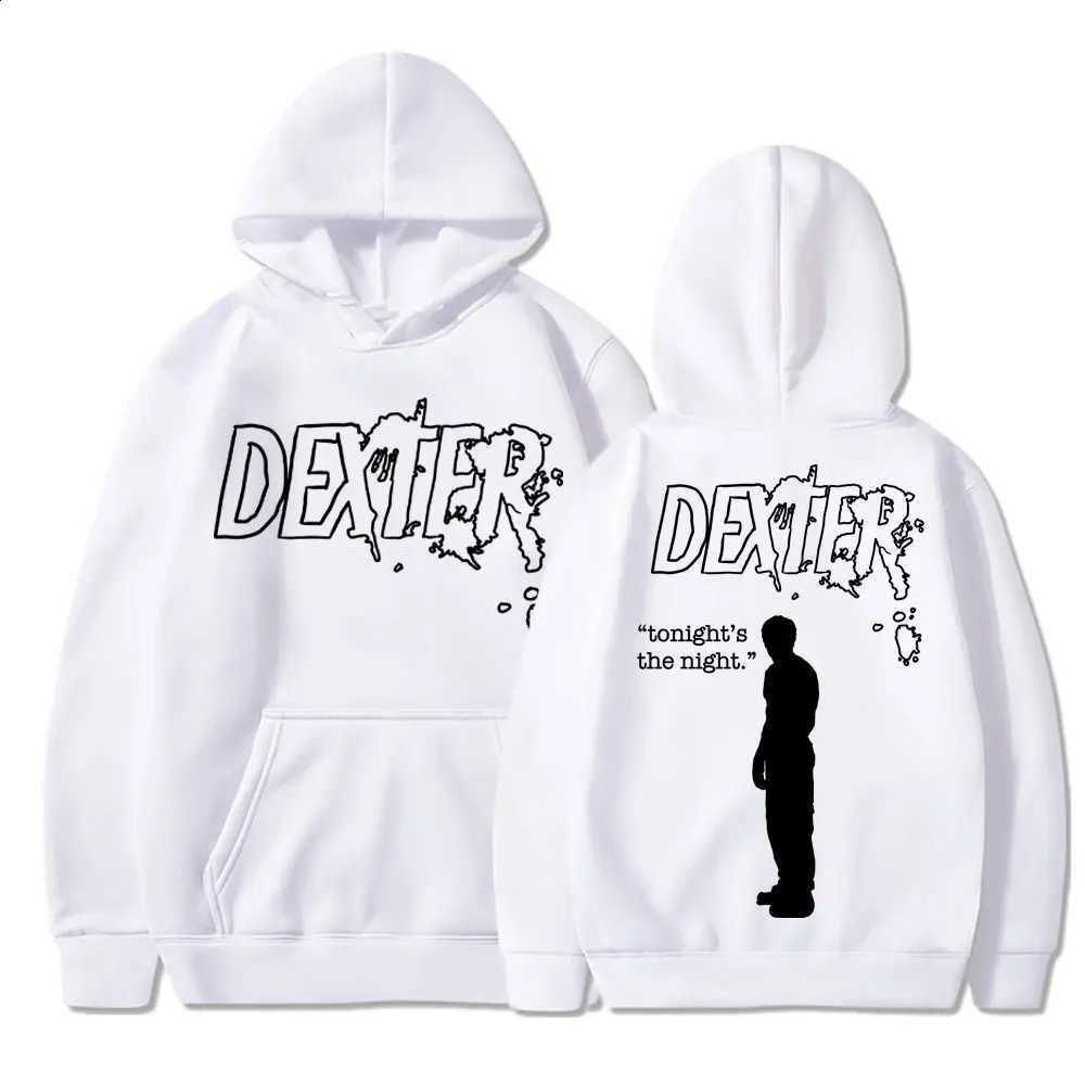 Tonight's TV Play Dexter Morgan The Night Hoodie Men Women Fashion Vintage Gothic Sweatshirt Loose Casual Tracksuit Male D2609151