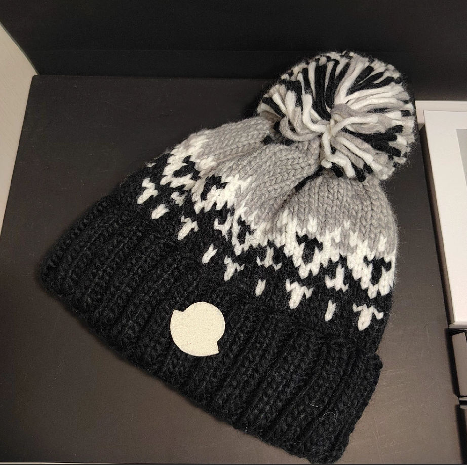 mon Luxury Designer Beanie Unisex Classic Bonnet Women Men Super Quality Winter Wool Knitted Hat Letters Embroidery Warm Skull Caps 90d