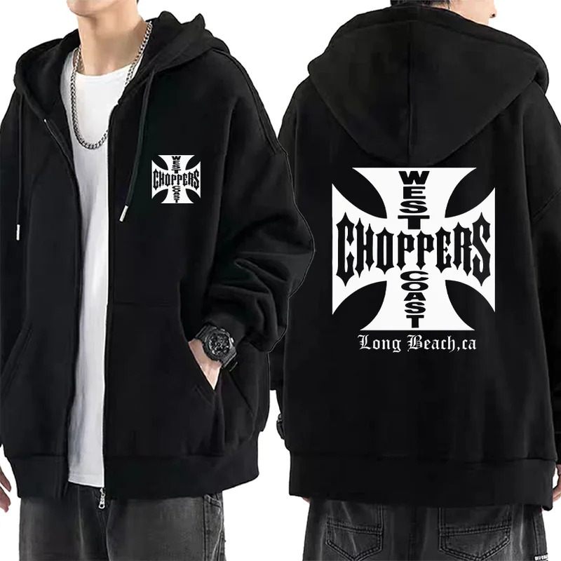 Paul Walker shirt West Coast Choppers retro printed hoodie men's fashion top hip-hop zipper jacket hot selling streetwear J260916