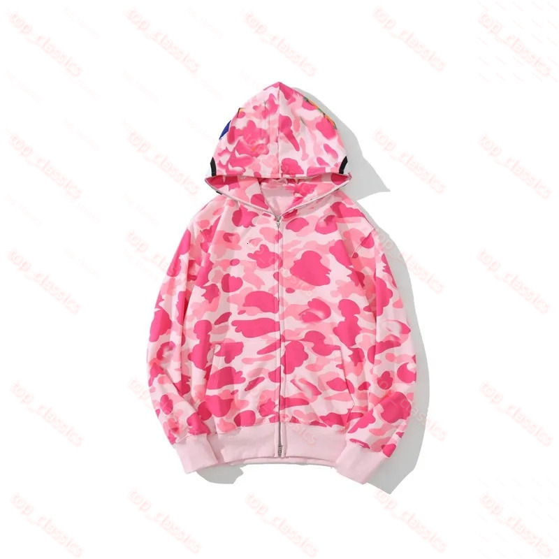 Bathe Ape Brand Zip Hoodie Mens Luxury Heavyweight Cotton Sweatshirt Harajuku Streetwear Outerwear Casual Baphoodie Pullover Jacket Fleece Coat 28b