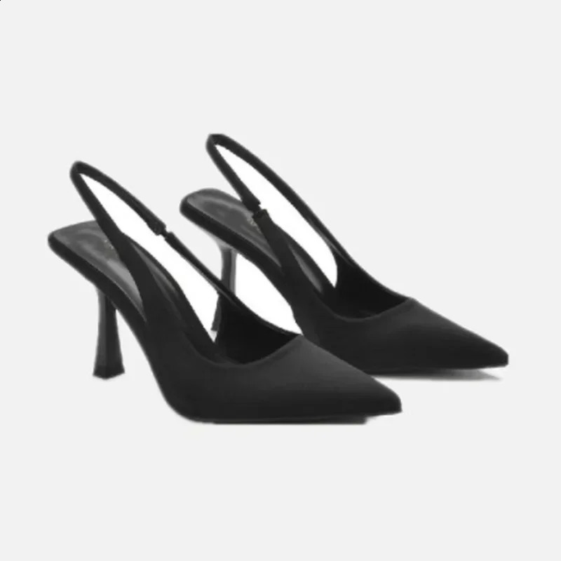 Summer Women Heels Sandals Red Pointed Slingback Sandals Shoes Green Black Purple Kitten Heels Party Prom Ladies Stilettos 260916