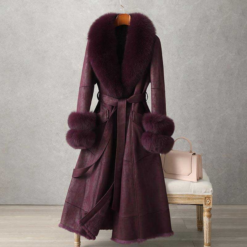 Manteau Chic à revers Maxi ceinturé pour femmes, manches longues, Silhouette sur mesure, vêtement extérieur polyvalent pour le bureau et les Occa
