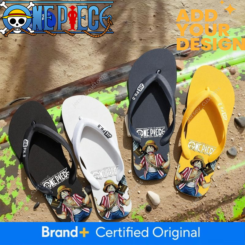 2026 New Men's Summer Cartoon Anime Indoor Outdoor Non-Slip Odor-Resistant Casual Couple Flip-Flops One Piece