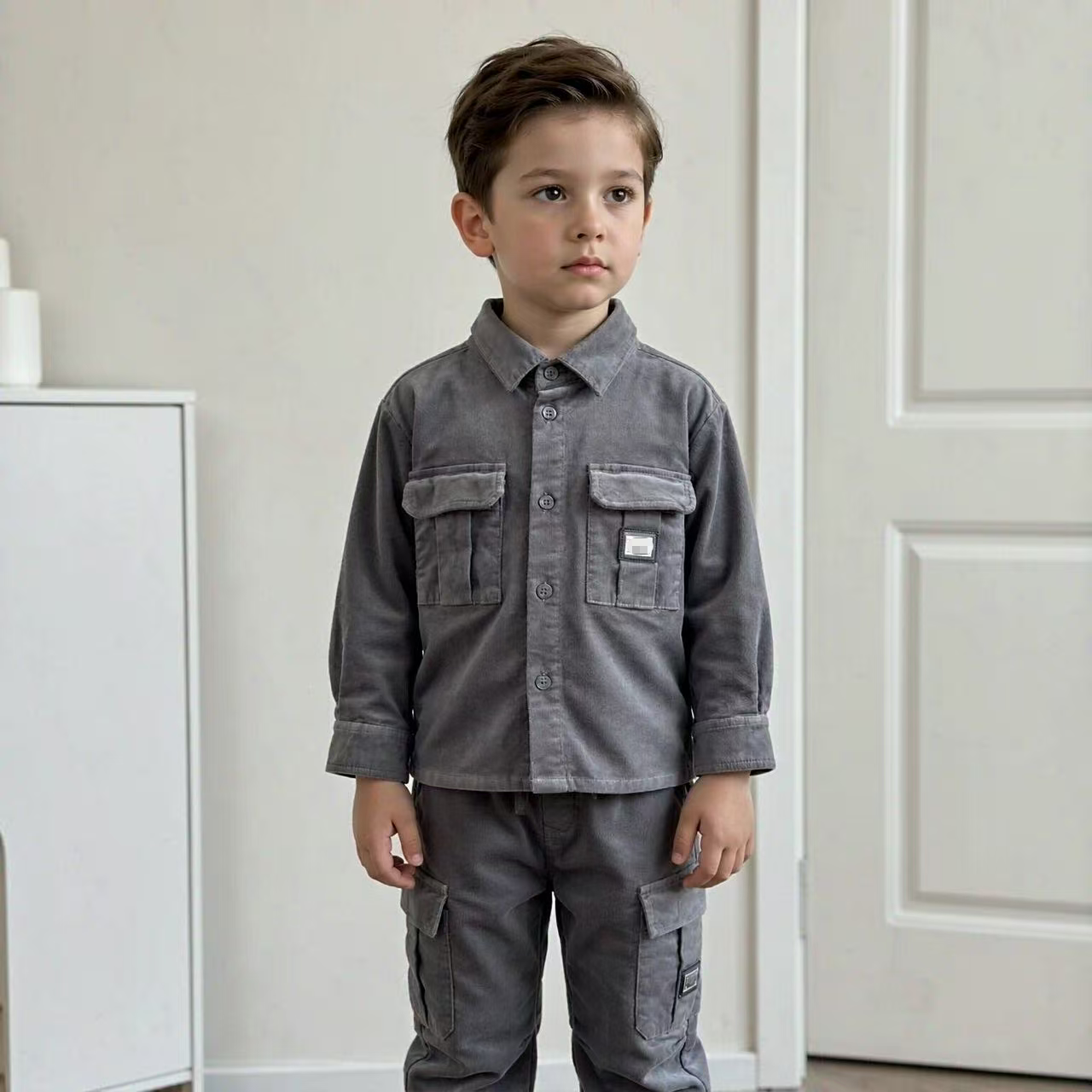 Childrens Casual Denim Jeans Coat Casual Pants 2in Clothes Sets Baby&Kids Clothing Spring clothing Trousers+Jacket Clothing Sets Boys Clothes Sets