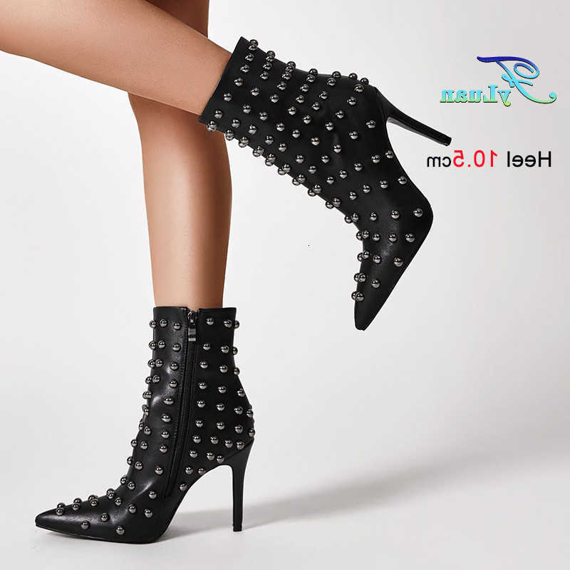 And Winter New Autumn Women Short Boots Leather Thin High Heel Pointed Toe Side Zipper fashion High Quality Ankle Boots D260916
