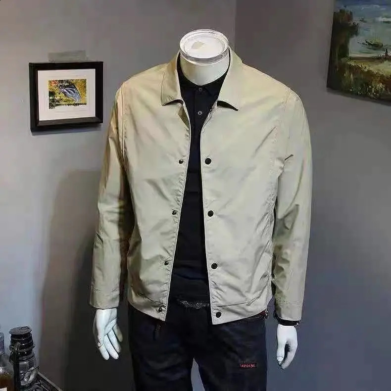 Spring Autumn Collar Men's Jacket Trendy Slim Fit 260916