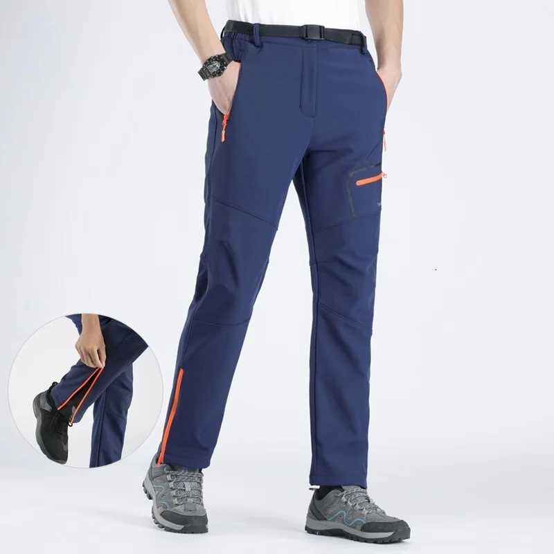 Elastic B C Winter New Thick Warm Pants Outdoor Autumn Warm Pants Softshell Trousers Waterproof Windproof Mens Clothing D260916
