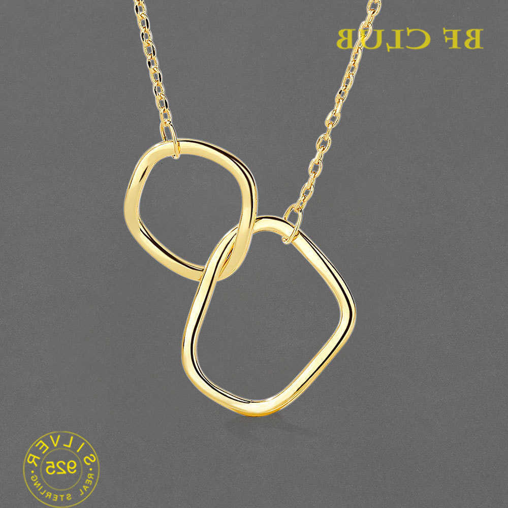 Necklace For Silver Women Circle Shape Gold Plated Trendy O Chain Chocker Chirstamas Gift Fine JewleryT260916