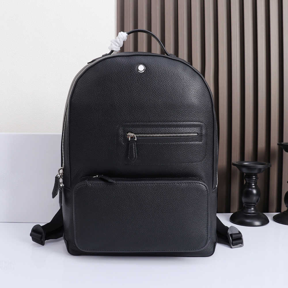 Lederen rugzak voor heren, luxe designerrugzak, grote capaciteit, zakenreislaptoprugzakken, klassieke zwarte dagrugzak, studentenboekentas 260916