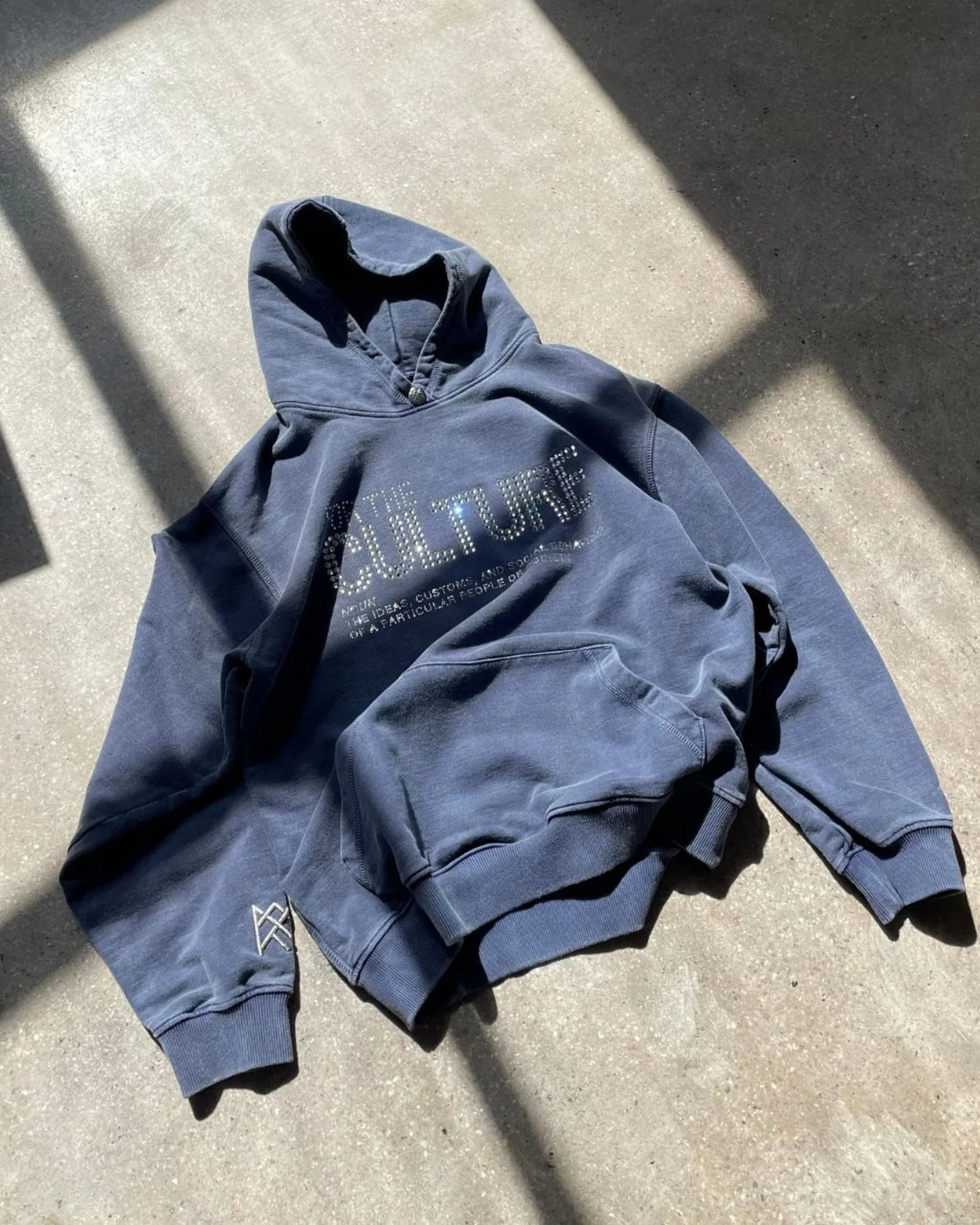 Vintage Men Monogrammed Applique Print Style Y2k Slouchy Loose Fashion Couple Hoodie Tracksuit Streetwear Street in Winter 260916