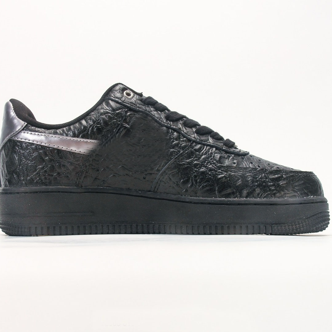 2026 Latest Designer Brand 1 Low Black Metallic Dark Grey Croc Comfortable Low cut Breathable Men's and Women's Board Shoes 36-45