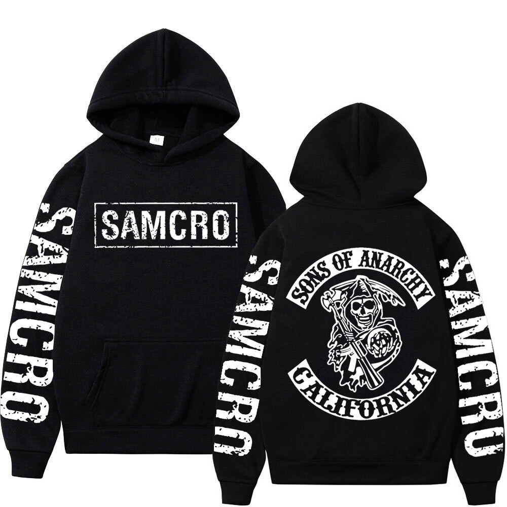 TV Play Sons of Anarchy Print Hoodie Men Women Clothing Gothic Vintage Hooded Sweatshirts Autumn Winter Fashion Casual Pullovers J260916