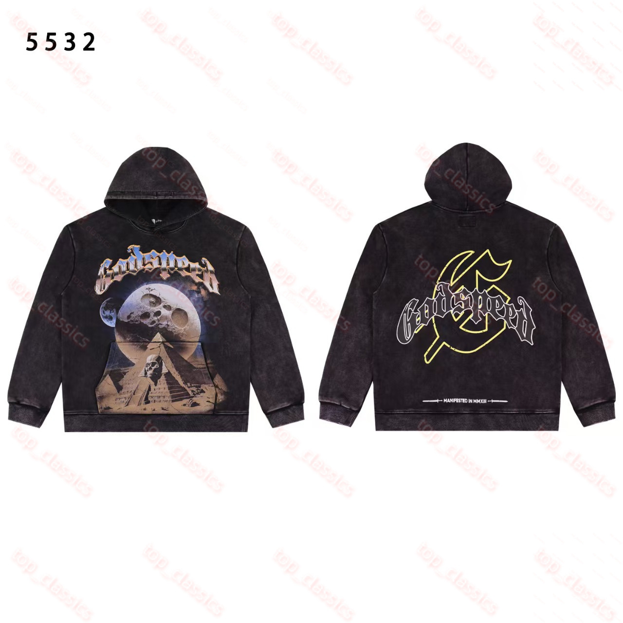 Mens Godly Speedly Hoodie Jacket Men Brand Designer Zipper Godspeeded Hoodie Street Hiphop Punk Print Graphic Rock Harajuku Tracksuit Loose Trend Ho