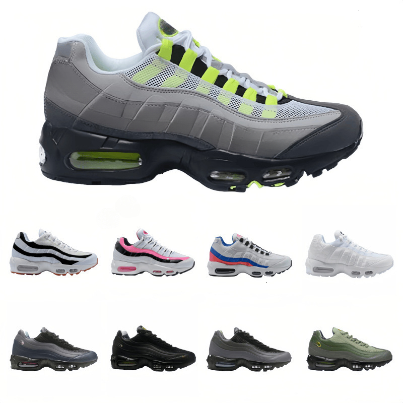 Designer shoes 95 Cushion Men Women Shock Absorption Height Increasing Sports Shoes Versatile Casual Walking sneakers for Women 52