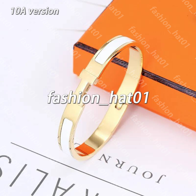 harmes jewellry H bracelets designer 8mm thin Letter Titanium steel luxury buckle harmas bracelet for woman letters bangle man fashion Jewelry 17 si