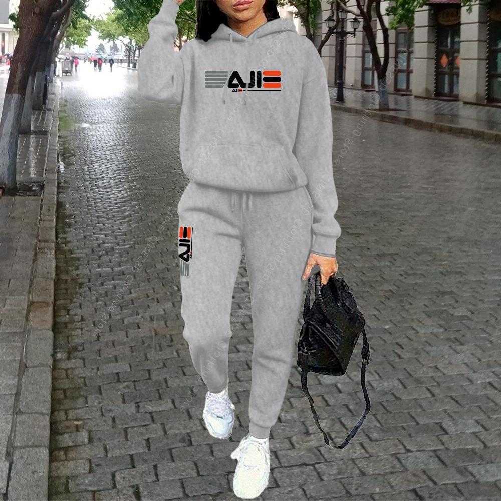 Clothing Womens Autumn Winter Hoodies Pants Fashion High Quty Aesthetic Luxury Brand Designer Strtwear Pants Sets for Women S2609160HJN