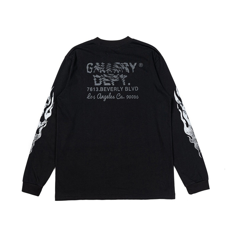 Gallerness Dept Designer Long Sleeved Gallerness T Shirts Pullover Street Sweatshirt Brand Letter Printing Graphic Tee High Quality Loose Tracksuit