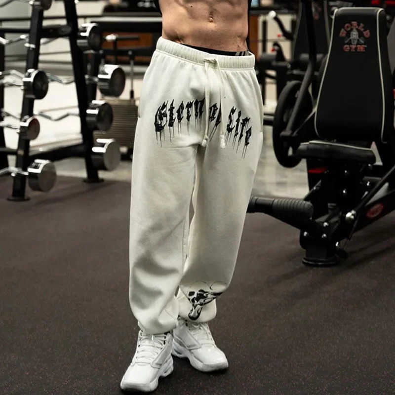 Men's and American 2025 European New Year Wear Sports Pants Casual Sports Training Pants Men's Gym Pants D260916