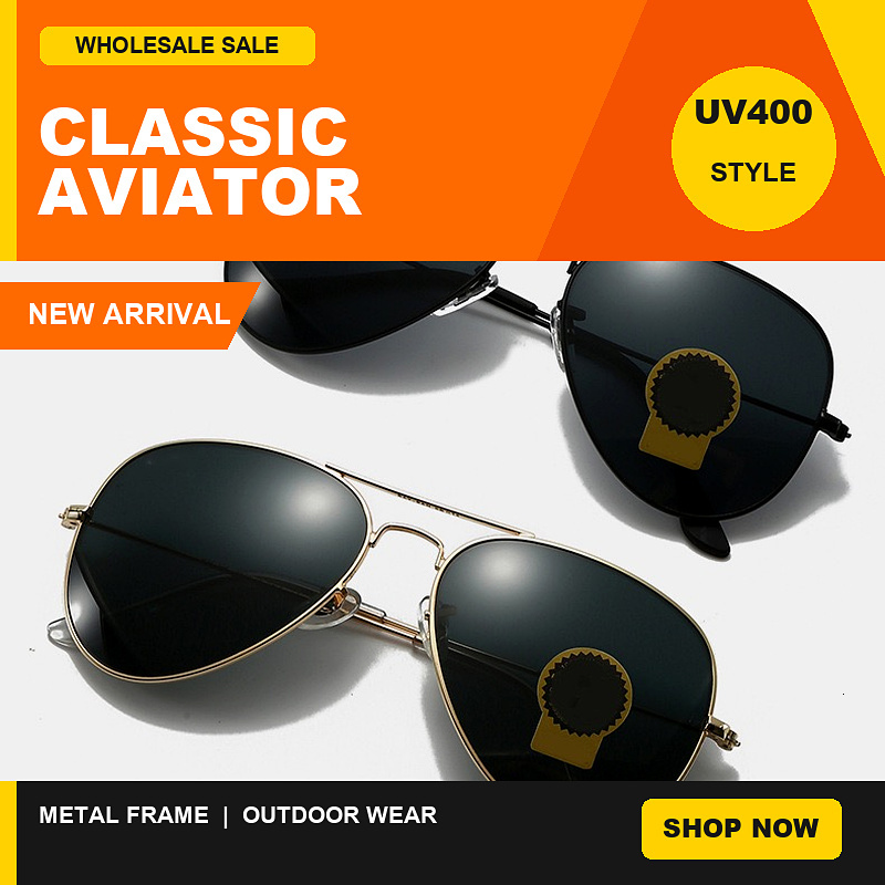 RB Designer Men Women RBSunglasses 3026 Classic Double Bridge Square Metal Frame UV400 Outdoor Driving RoyBan Sun Glasses with Box
