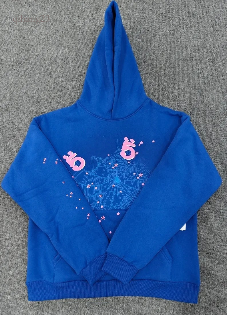 Spyder Tracksuit Men Designer Rhinestone Spider Hoodie Women Heavy Weight Cobweb Pullover Letter Print Young Thug Sweatshirt With Skull Print Spder