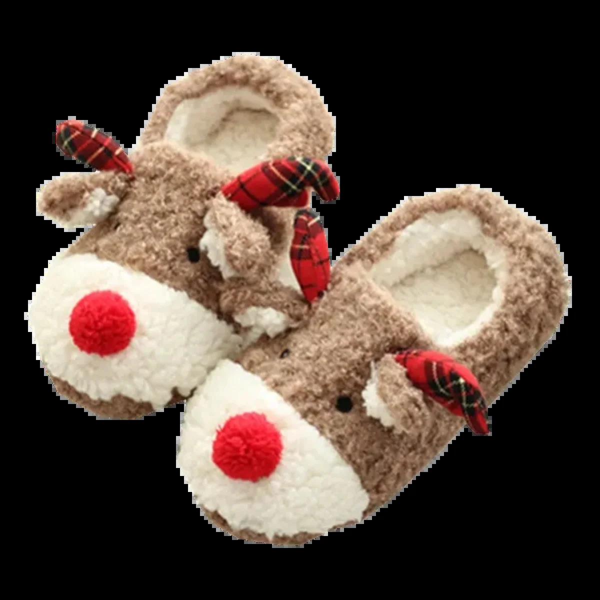 Women Slippers For Christmas Elk Winter Fashion Short Plush Household Cotton Shoes Indoor Comfort Anti Slip Casual 260917