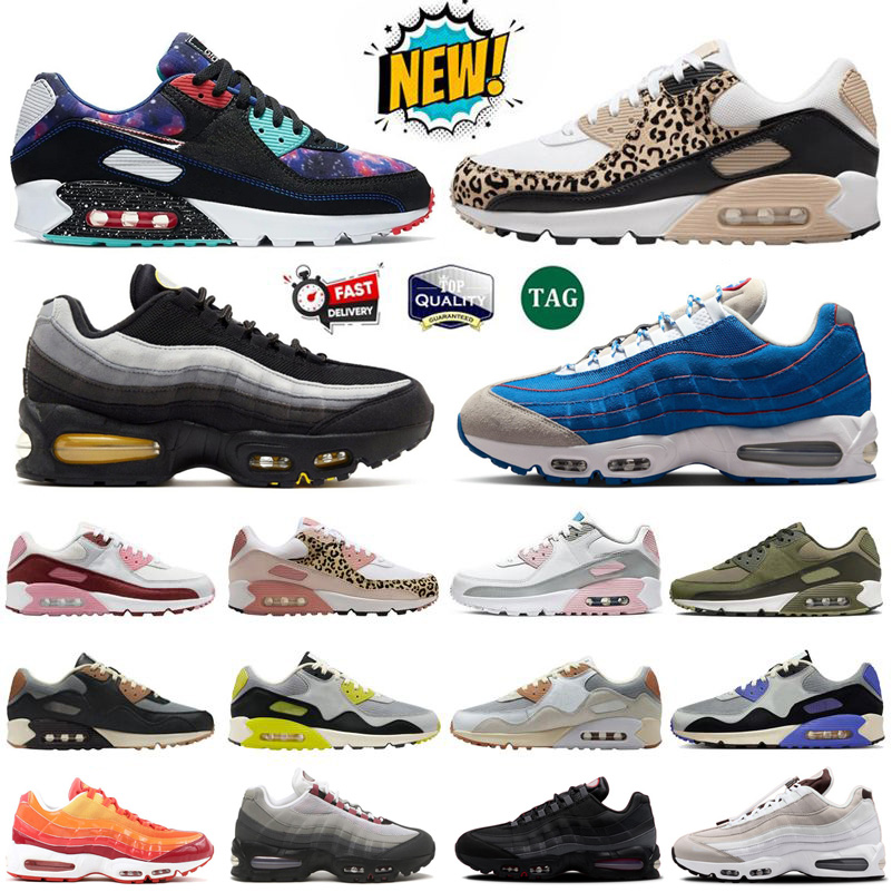 Nike Air Max 90 90S Chaussures de course triple noir blanc und midi navy wolf gris olive hommes entraîneurs de femmes baskets sportives