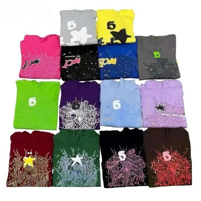 Designer Spider Hoodie Web Hoodies Mens Spider Hoodie With Pants Puff Print Loose Skin Friendly Tracksuits Men Women Hip Hop Spider Hoodies ed4