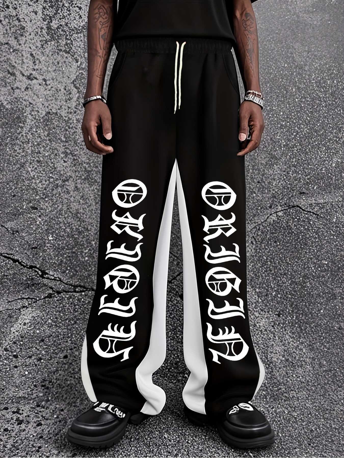 Street Punk Hip Cool Hop Style Personalized Men's Women's And Street Fashion Casual Trousers Retro Joggers Pants D260916