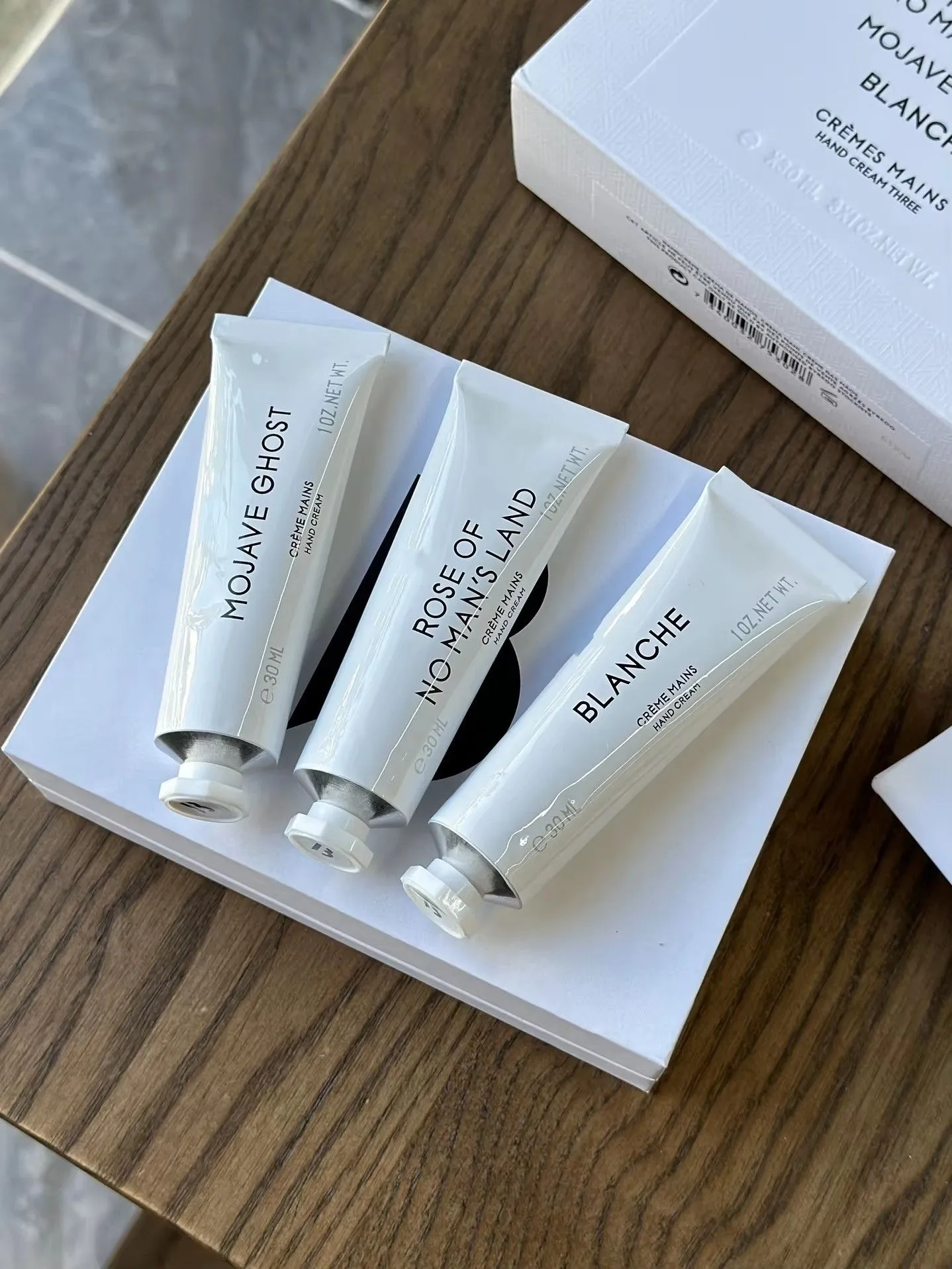 Brand Hand Cream Lotion Set 30ml*3 Mojave Ghost Blanche Rose Of No Mans Land Hands Lotions Travel Exclusive Skin Care High Quality Hands Care Produc