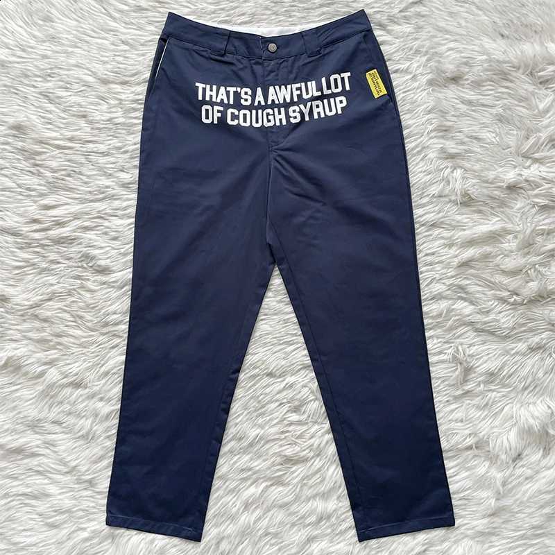 letter of A print Lot casual trousers D2609161