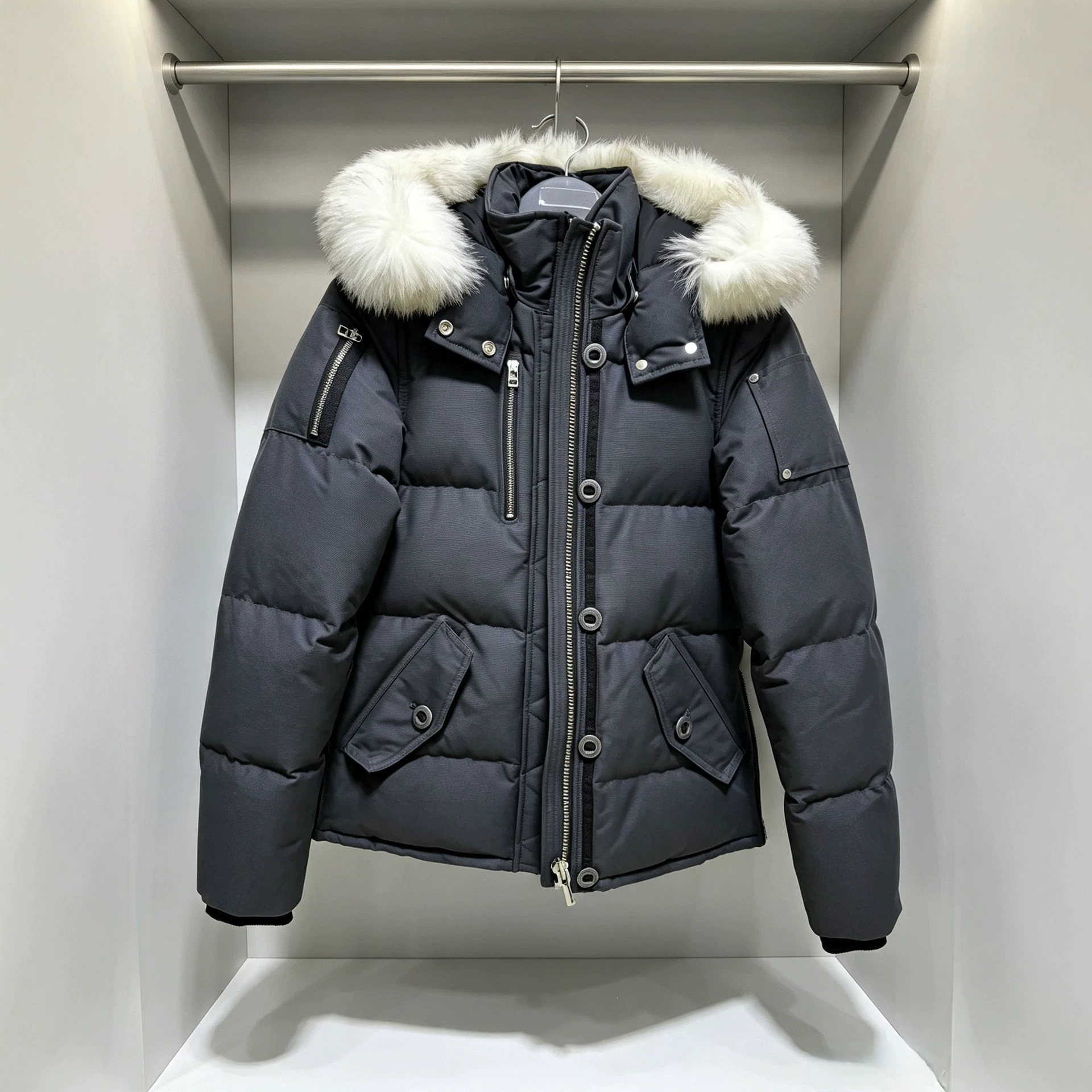Cross-border 3Q Little Scissors Jacket Moose Down Winter 06/05 Model Unisex Couple's Coat