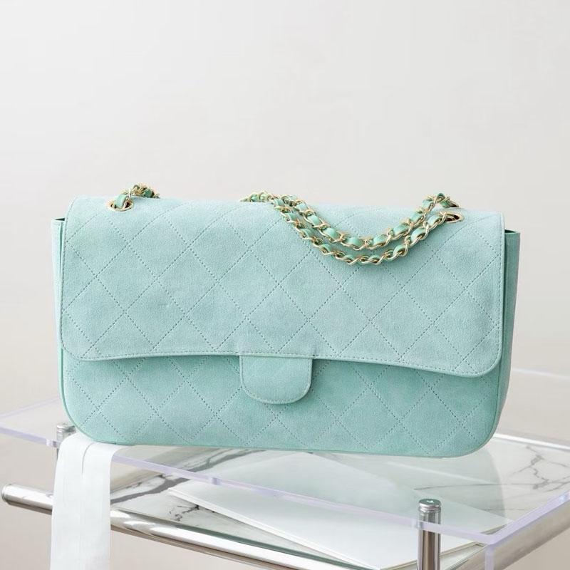 2026 New Women's Quilted Chain Mini Bag, 26S Crossbody bags Fashion Small Purse Convertible Shoulder Suede Satchel Brand Autumn And Winter E