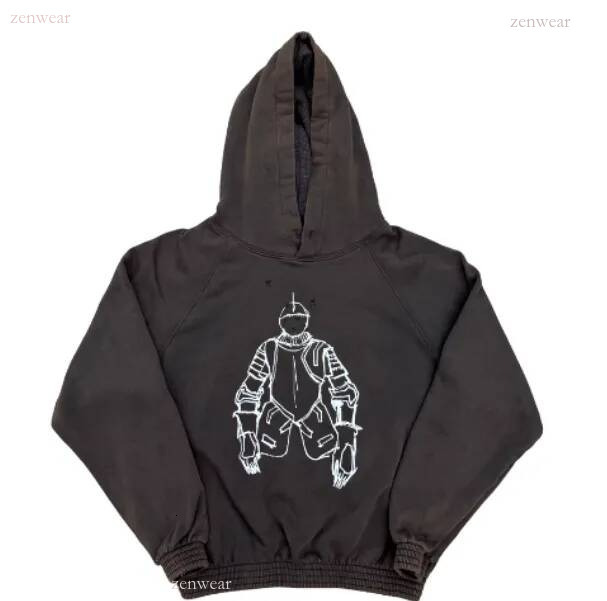 Men's Hoodies designer Sweatshirts number nine hoodie Shield Ripped Print Shotgun Hoodie N9 Badge Printed Hooded Sweatshirt Wash To Age Men