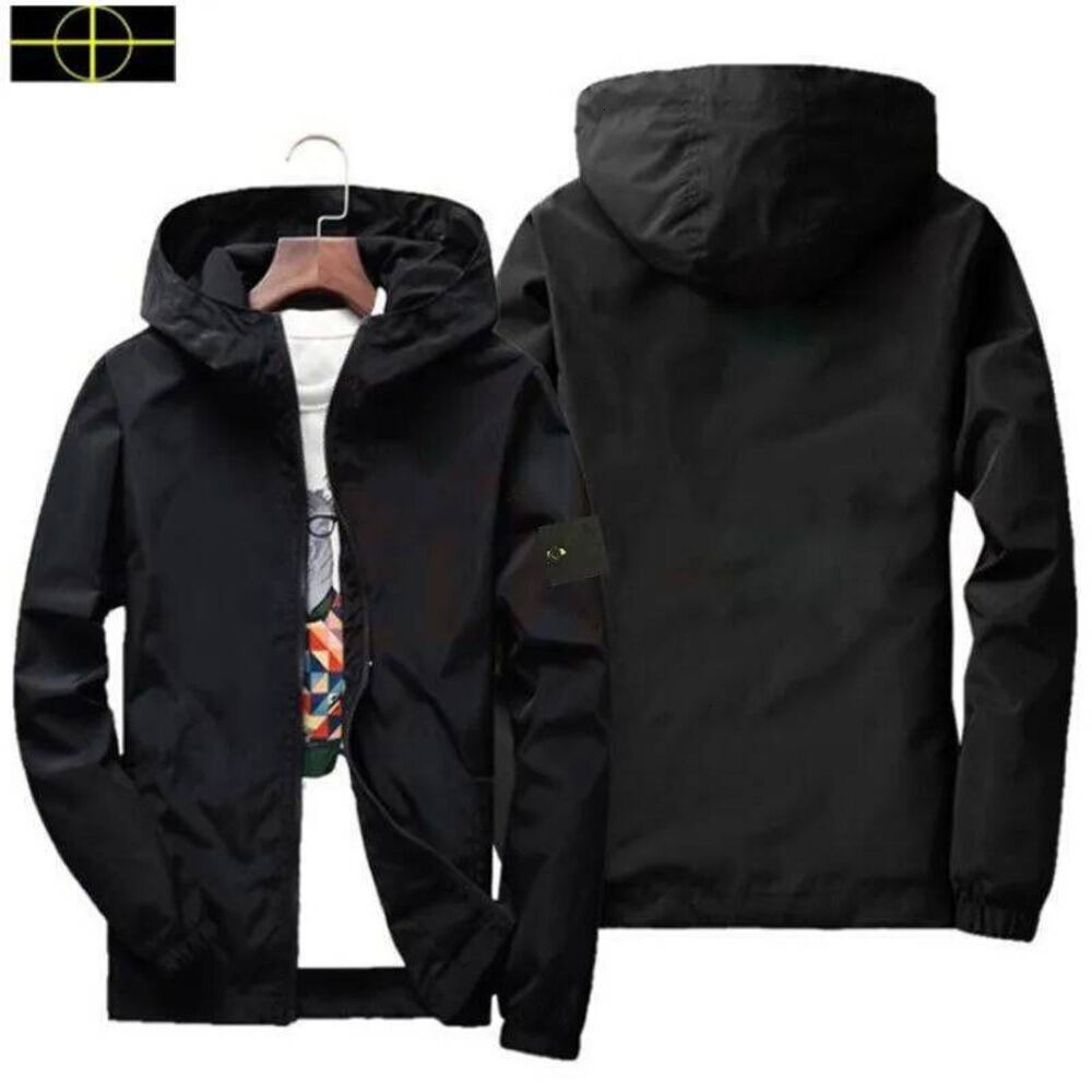 Stone Jacket Multi Style Compass Badge Outdoors Hik Outwears Men Designer Spring Autumn Coat Zip Up Hoodie Lightweight Windbreaker Topstoney Overshi
