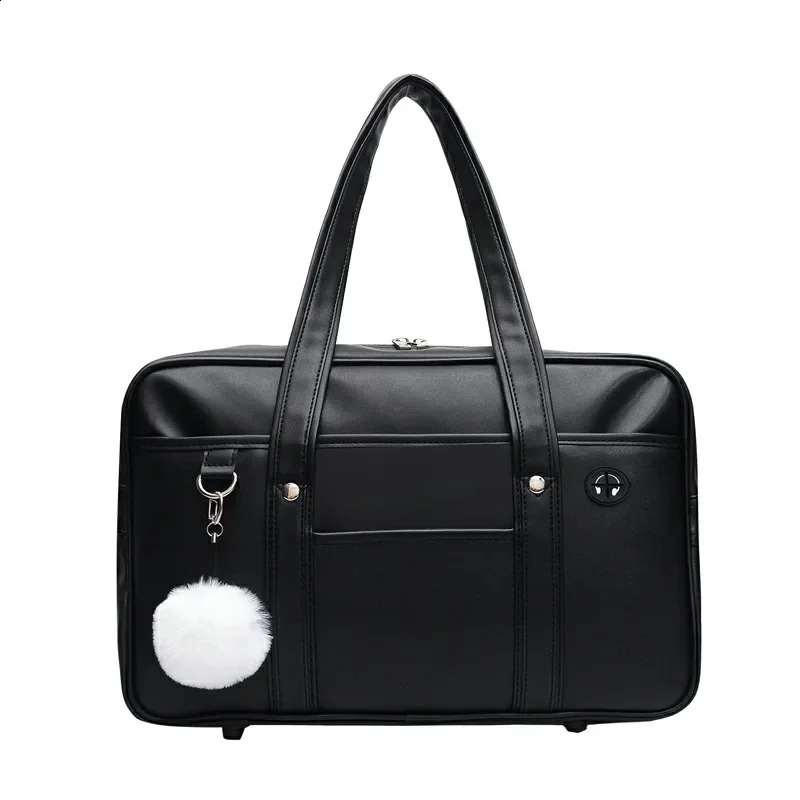 Japanese Casual PU Shoulder Bag Junior High School Students Handbag Anime Uniform Tote Bags for Women Bolsos 260915