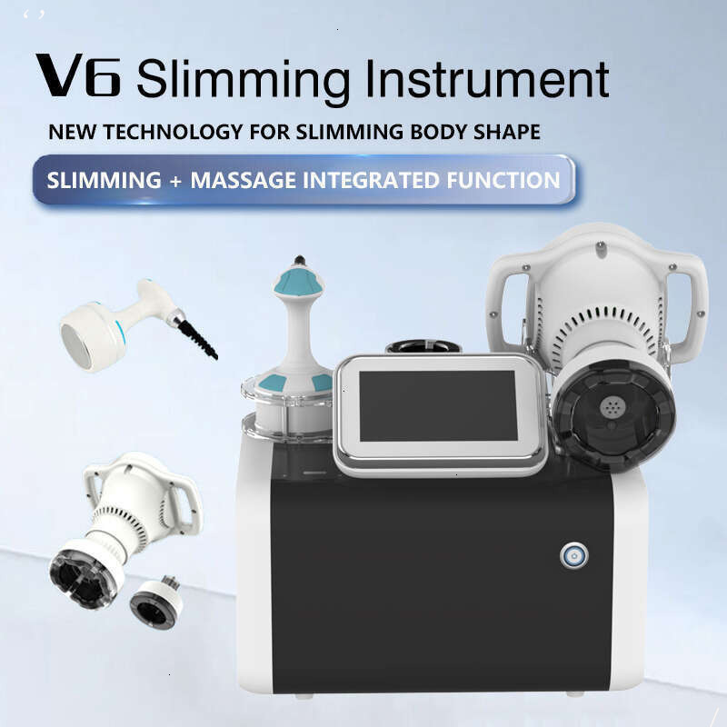 Portable V6 Vela Body Slimming Vacuum Cavitation 2 In 1 Lipolysis Fat Removal Skin Tighten Face Lift RF Negative Pressure Massage Weight Loss Device