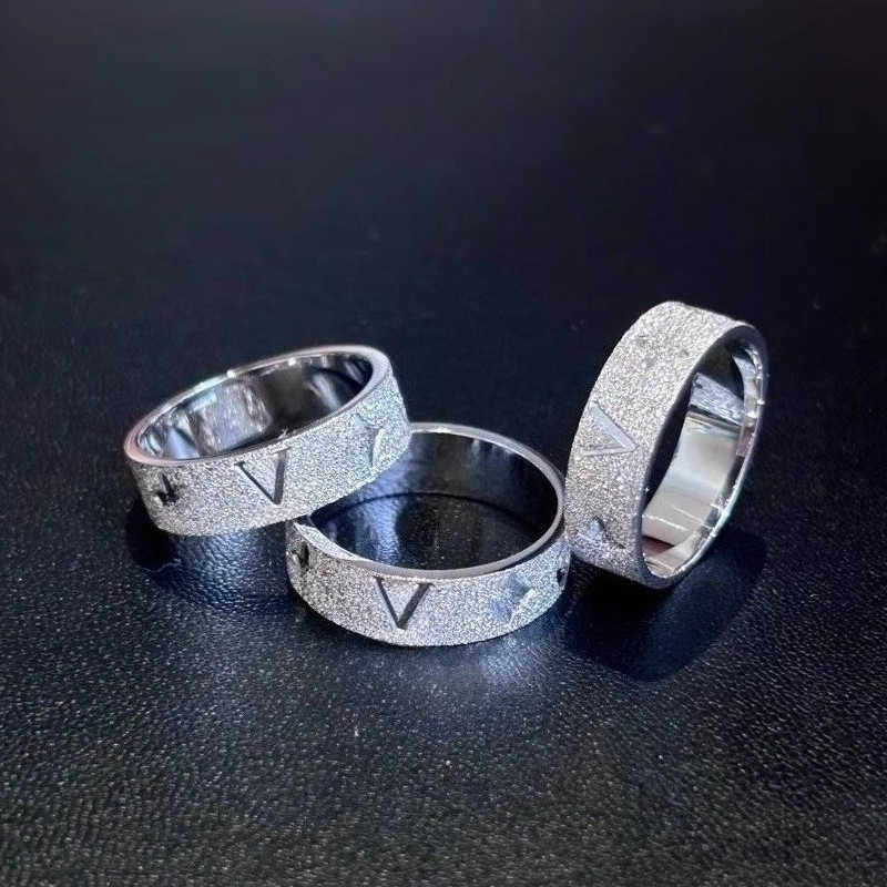 Band Plain Ring Clover Ice Star Rings For Women Mens Unisex Lovers Couple wedding Jewelry Charm Shine Elegant Engagement Promise Silver Gold S260916