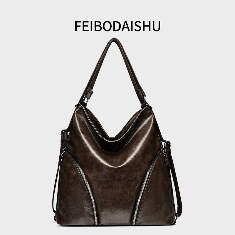 Factory Direct Sale Large Capacity Trendy Crossbody Retro Lazy Style Women's New Versatile Commuter Tote Shoulder Bag Designer Bag City Bag Des