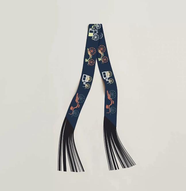 Horse 42style Designer Fringed Twill Satin Small Silk scarf Elegant Womens Scarf Headscarf Hair Tie Ribbon Luxury Handbag Decoration Gifts 5X120CM
