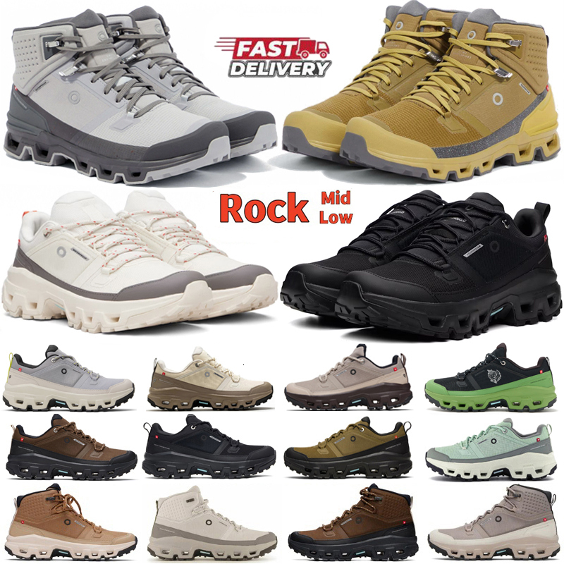 Designer Trail Running Shoes OC Cloudrock 2 WP Low Mid Cloudhorizon Mens Womens Sneakers Outdoor Hiking Triple Black Eclipse Olive Grey Cinder Platf