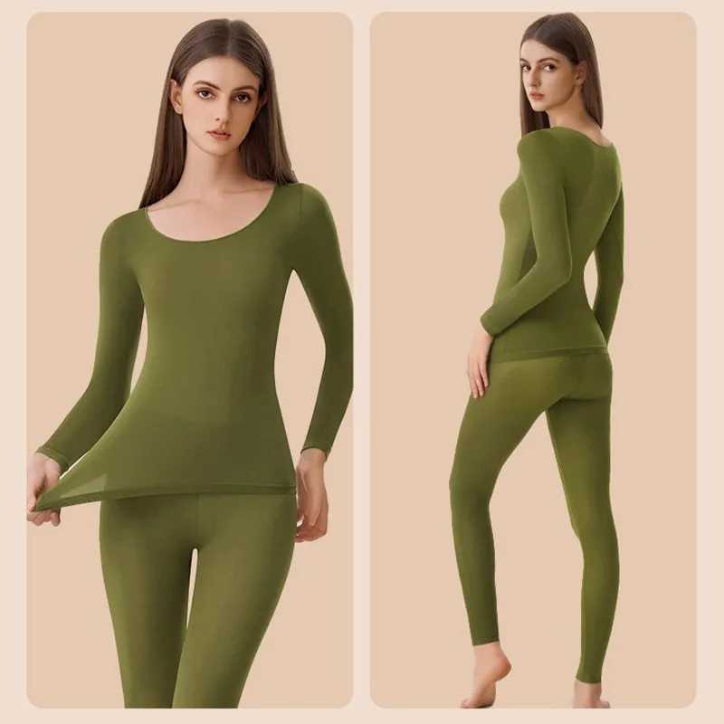 Women's thermal underwear Set Bottoming Shirt ZXYOUPING Seamless Autumn and Winter Slim Elastic Bottoming Shirt Invisible Thin Bottoming Underw
