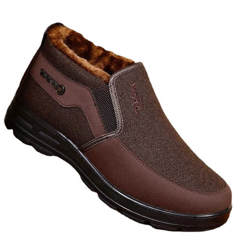 Winter Warm Ankle Boots Shoes Men Snow Winter Boots for Men Mens Winter Shoes Black Work Shoes Big Size 48 Botas Masculina2023 D260916