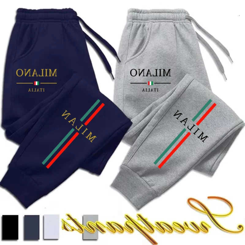 City 2026 Milan Hot Sale Printed Jogger Pants Men Women Autumn Winter Casual Outdoor Running Sports Casual Pants D260916