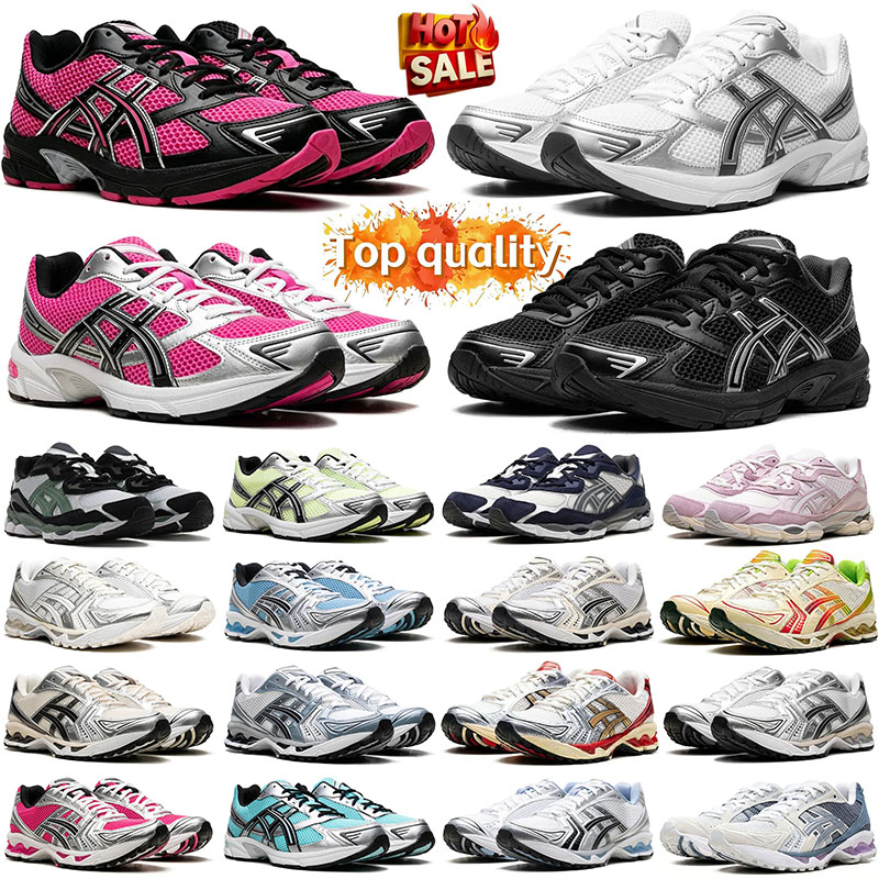 Wholesale with box designer running shoes gel nyc 1130 k14 Metallic Silver Gold Chrome Toe Pink Foam Blue Tint men women outdoor jogging walking Pla