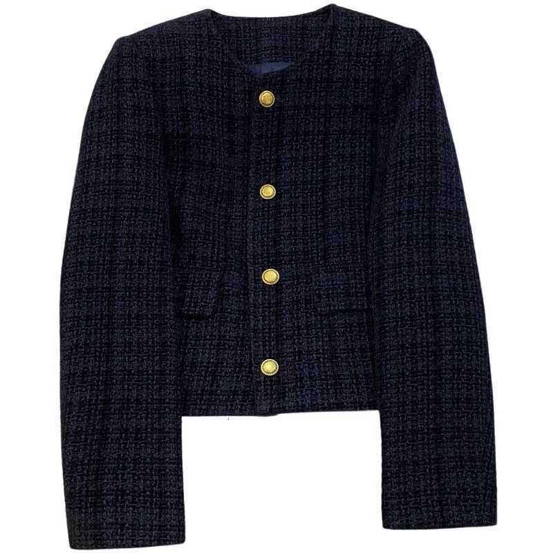 Autumn 2026 Spring New Round Neck Short Jacket for Women's Fashion Temperament Small Fragrant Style Suit Coat Lady Casual TopT260916